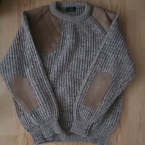 Vintage Wool Abercrombie & Fitch Gray Crewneck Sweater Made In UK
